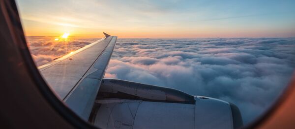 La vista desde la ventana de un avión - Sputnik Mundo