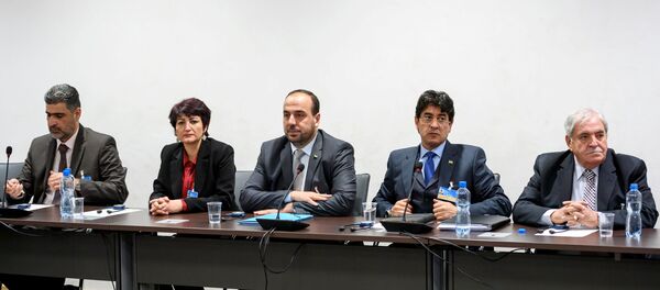 Miembros del ACN durante las consultas intersirias en Ginebra - Sputnik Mundo