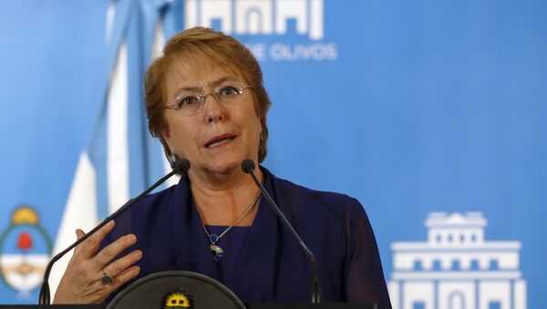 Michelle Bachelet, presidenta de Chile - Sputnik Mundo