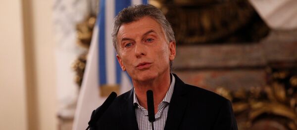 Argentina's President Mauricio Macri addresses the media during a news conference in Buenos Aires, Argentina - Sputnik Mundo