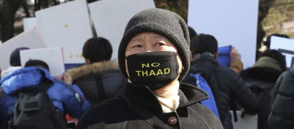 Protesta contra despliegue del THAAD en Corea del Sur - Sputnik Mundo