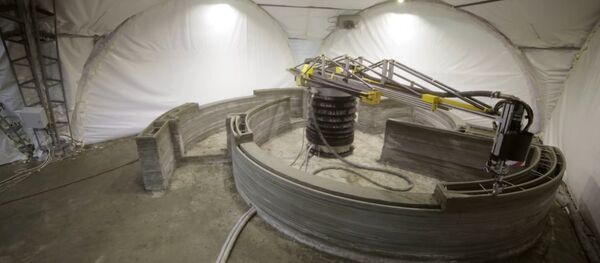 Una impresora 3D construyendo una vivienda - Sputnik Mundo