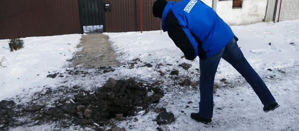 Representantes de la OSCE en Donbás - Sputnik Mundo