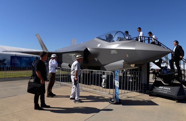 El caza de quinta generación F-35 en el salón de aviación 'Avalon 2017' en Australia - Sputnik Mundo