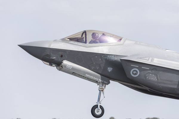 El caza de quinta generación F-35 en el salón de aviación 'Avalon 2017' en Australia - Sputnik Mundo
