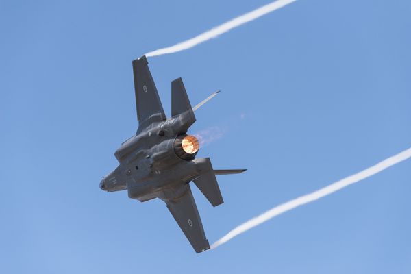 El caza de quinta generación F-35 en el salón de aviación 'Avalon 2017' en Australia - Sputnik Mundo