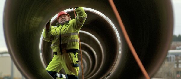 Construcción del gasoducto OPAL (archivo) - Sputnik Mundo