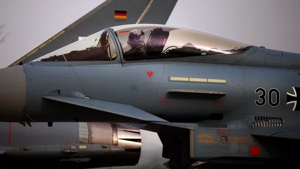 Un Eurofighter Typhoon de las FFAA de Alemania