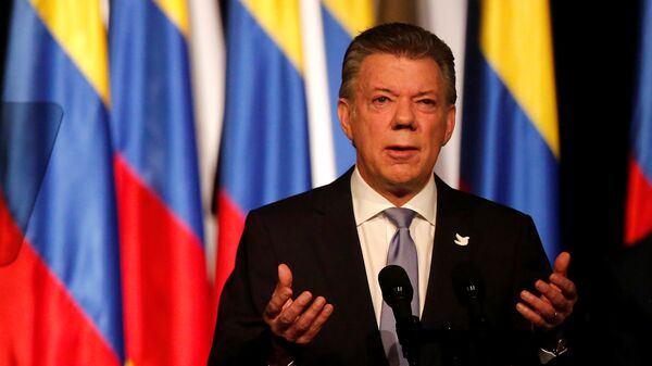 Juan Manuel Santos, presidente de Colombia - Sputnik Mundo