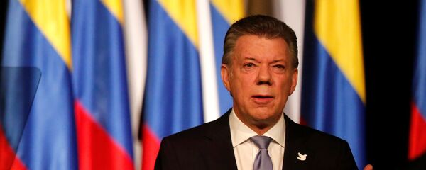 Juan Manuel Santos, presidente de Colombia - Sputnik Mundo