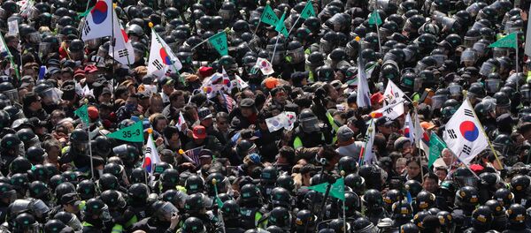 Protestas en apoyo de la expresidenta de Corea del Sur, Seúl - Sputnik Mundo