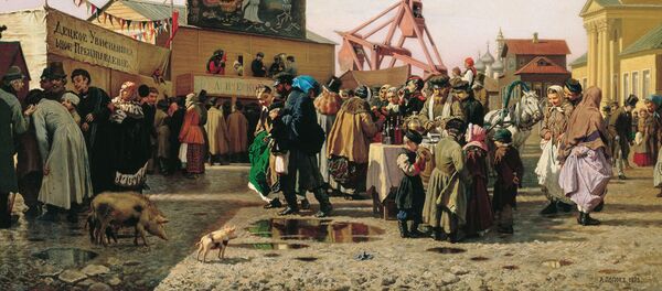 Semana Santa en Tula, cuadro del pintor Alexandr Popov, 1873 - Sputnik Mundo