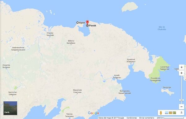 Pevek y Ayón en el mapa - Sputnik Mundo