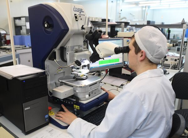 Un laboratorio del Centro Nanotecnológico de Zelenograd Un laboratorio del Centro Nanotecnológico de Zelenograd - Sputnik Mundo