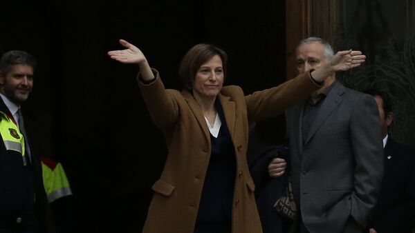 The president of the Catalonia region's parliament, Carme Forcadell - Sputnik Mundo