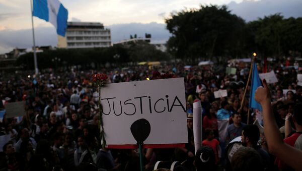 Manifestaciones en la Ciudad de Guatemala - Sputnik Mundo