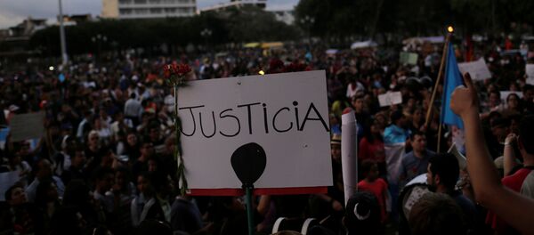 Manifestaciones en la Ciudad de Guatemala - Sputnik Mundo