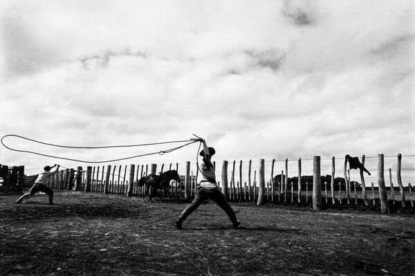 Fabini estuvo diez años recorriendo ocho países y diez regiones de América para retratar a los vaqueros del continente. - Sputnik Mundo