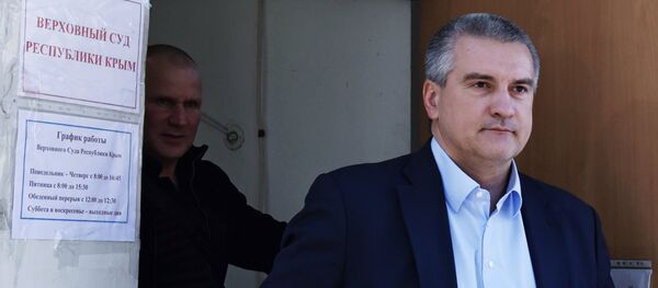 Serguéi Aksiónov en el tribunal de Crimea - Sputnik Mundo
