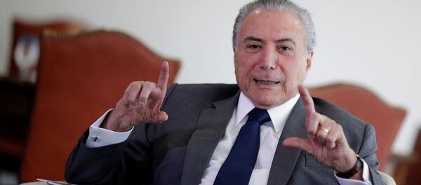 Michel Temer, presidente de Brasil - Sputnik Mundo