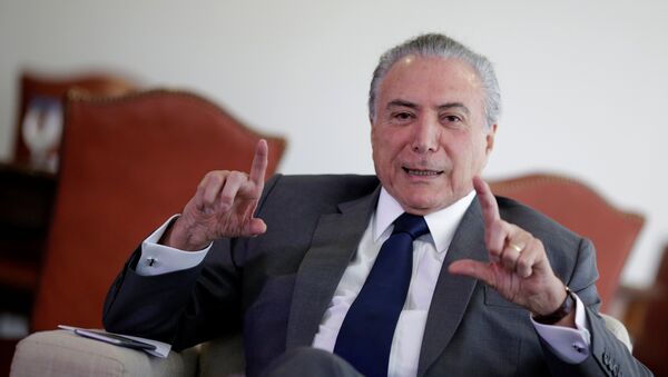 Michel Temer, presidente de Brasil (archivo) - Sputnik Mundo