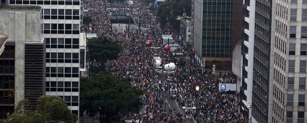 Huelga en Brasil (archivo) - Sputnik Mundo