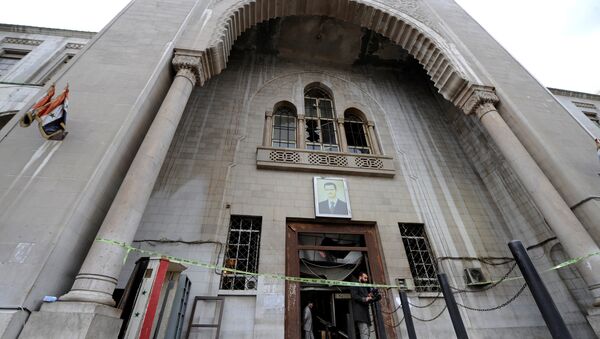 Palacio de Justicia en Damasco tras el atentado - Sputnik Mundo