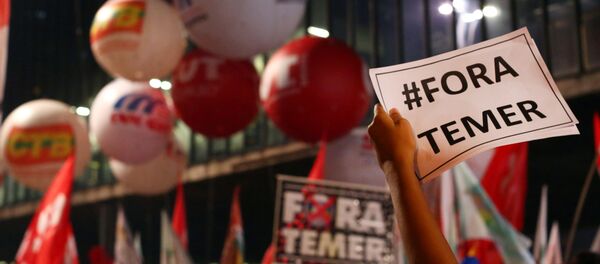 Protestas en São Paulo contra la reforma de las pensiones de Temer Protestas en São Paulo contra la reforma de las pensiones de Temer - Sputnik Mundo