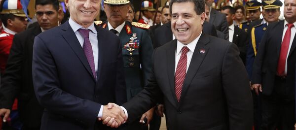 Mauricio Macri, presidente de Argentina, y Horacio Cartes, presidente Paraguay - Sputnik Mundo