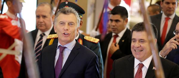 Mauricio Macri, presidente de Argentina, y Horacio Cartes, presidente Paraguay - Sputnik Mundo