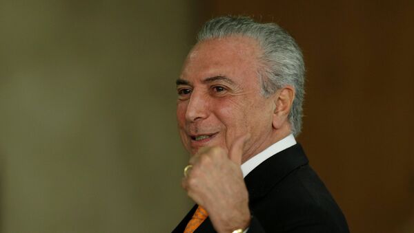 Michel Temer, presidente de Brasil - Sputnik Mundo