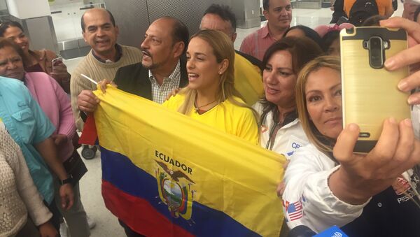 Lilian Tintori en Ecuador - Sputnik Mundo