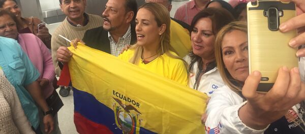 Lilian Tintori en Ecuador - Sputnik Mundo