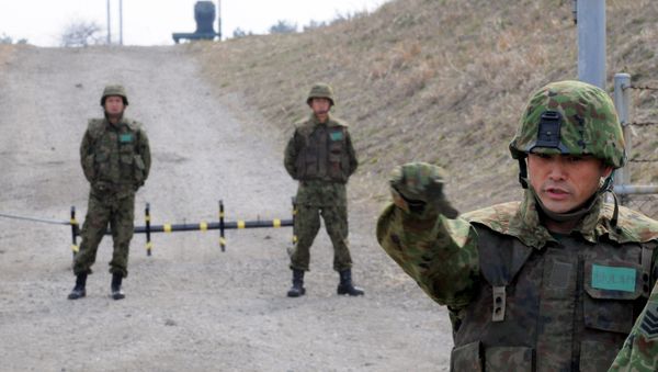 Militares japoneses en prefectura japonesa de Akita Militares japoneses en prefectura japonesa de Akita - Sputnik Mundo
