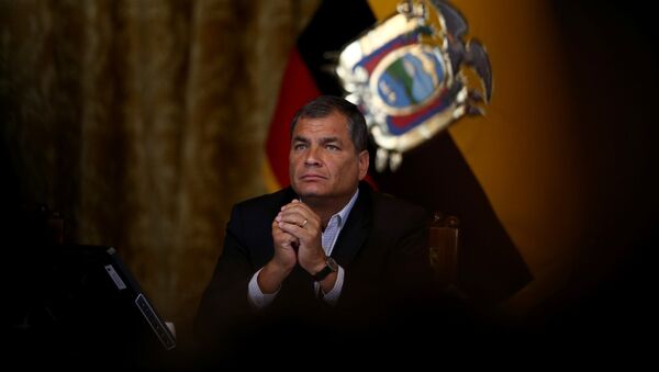 Rafael Correa, presidente de Ecuador - Sputnik Mundo