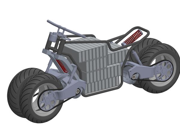 La primera imagen del 'chopper' eléctrico de Deller - Sputnik Mundo