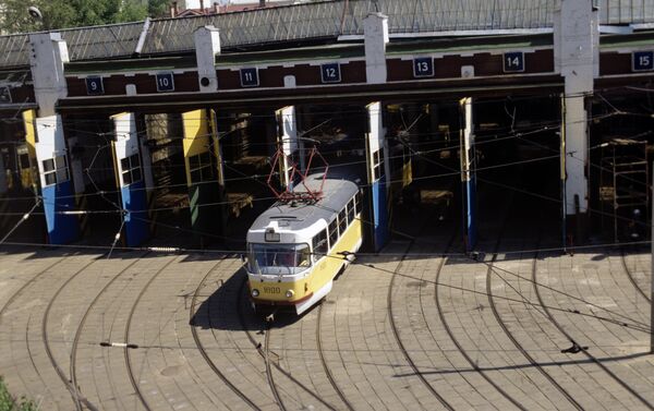 Tranvía moscovita en los años noventa Tranvía moscovita en los años noventa - Sputnik Mundo