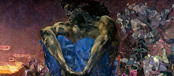 Demonio sentado en el jardín, Mijaíl Vrúbel - Sputnik Mundo