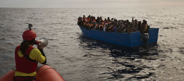 Refugiados en el mar Mediterráneo - Sputnik Mundo