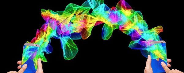 Ilustración gráfica de teléfonos inteligentes - Sputnik Mundo