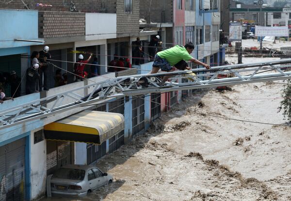 Las terribles consecuencias de las lluvias torrenciales en Perú - Sputnik Mundo