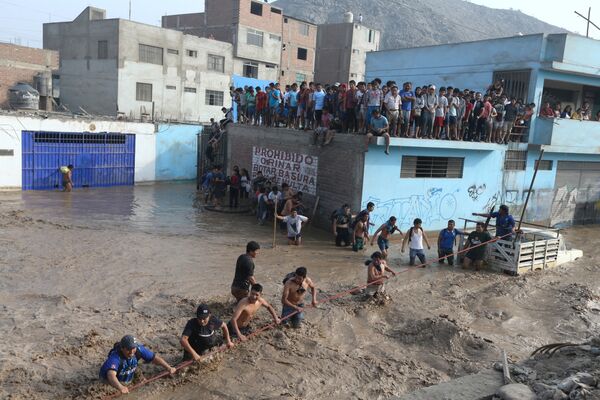 Las terribles consecuencias de las lluvias torrenciales en Perú - Sputnik Mundo