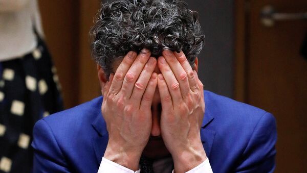 Dutch Finance Minister and Eurogroup President Jeroen Dijsselbloem takes part in a eurozone finance ministers meeting in Brussels - Sputnik Mundo