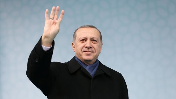 Recep Tayyip Erdogan, presidente turco (archivo) - Sputnik Mundo