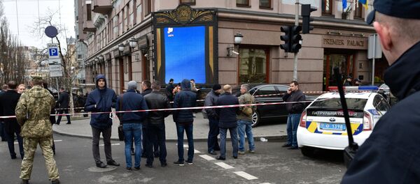 Lugar del asesinato del exdiputado ruso Denis Voronénkov - Sputnik Mundo