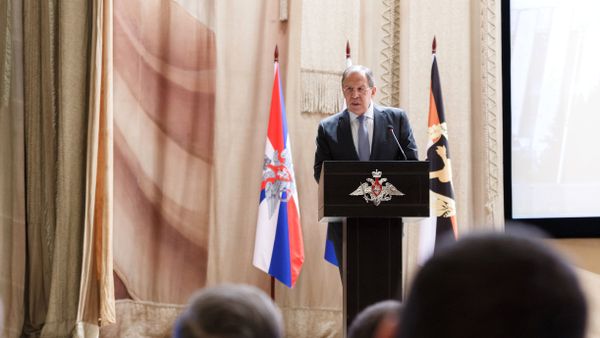 Serguéi Lavrov, ministro de Exteriores ruso, en una conferencia en la Academia del Estado Mayor General de las Fuerzas Armadas de Rusia Serguéi Lavrov, ministro de Exteriores ruso, en una conferencia en la Academia del Estado Mayor General de las Fuerzas Armadas de Rusia - Sputnik Mundo