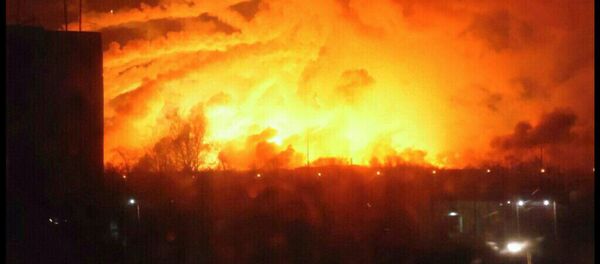 Fotos del incendio en Járkov - Sputnik Mundo