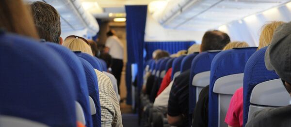 Cabina de pasajeros de un avión (imagen referencial) - Sputnik Mundo