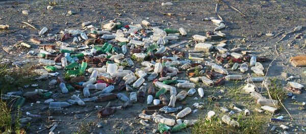 Basura al borde de un río (imagen referencial) - Sputnik Mundo