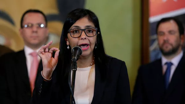 Delcy Rodríguez, ministra de Exteriores de Venezuela - Sputnik Mundo
